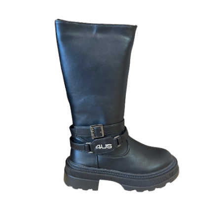 Paciotti 4US M25288 Stivale Bambina Con Zip Laterale Nero