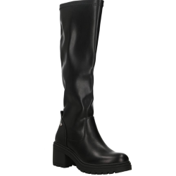 XTI 146042 Stivale Donna Tacco Basso Con Zip Laterale Nero