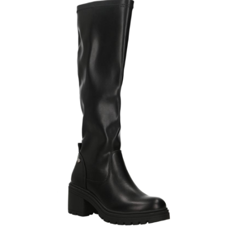 XTI 146042 Stivale Donna Tacco Basso Con Zip Laterale Nero