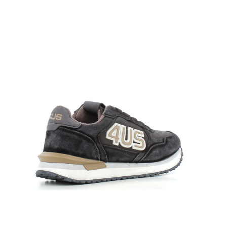 Paciotti 4US 24 450 Sneakers Uomo in Camoscio Stringate Dark Brown
