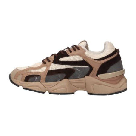Paciotti 4US 25 902 Sneakers Uomo in Camoscio Stringate Brown Beige