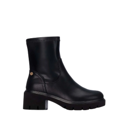 XTI 146356 Stivaletto Donna Tacco Basso Con Zip Laterale Nero