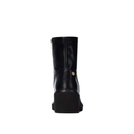 XTI 146356 Stivaletto Donna Tacco Basso Con Zip Laterale Nero