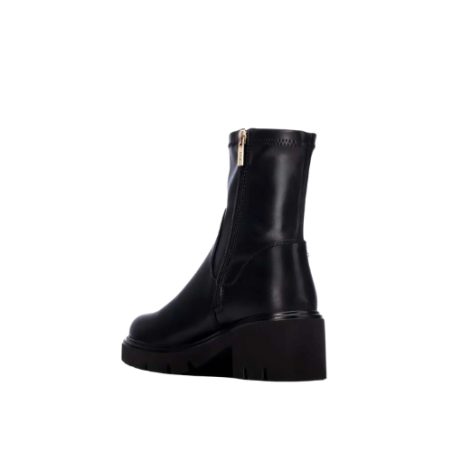 XTI 146356 Stivaletto Donna Tacco Basso Con Zip Laterale Nero