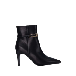 XTI 146465 Stivaletto Donna Tacco Con Zip Laterale Nero