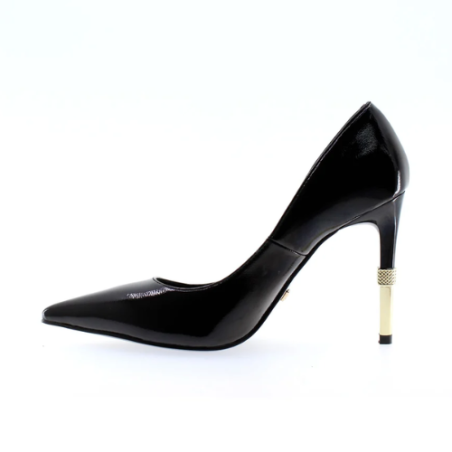 Paciotti 4US 4K2519 Décolleté in Vernice Donna Tacco Alto Con Strass Nero