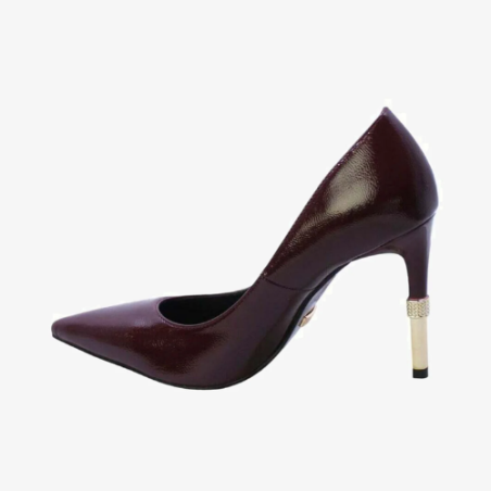 Paciotti 4US 4K2519 Décolleté in Vernice Donna Tacco Alto Con Strass Bordeaux