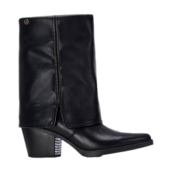 XTI 144716 Stivale Donna Camperos Tacco Medio Nero