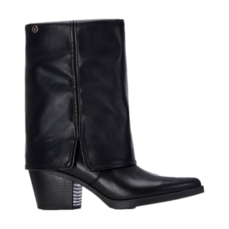 XTI 144716 Stivale Donna Camperos Tacco Medio Nero