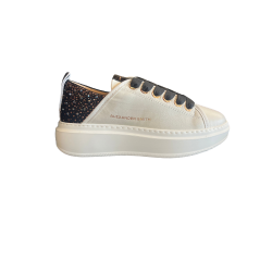 Alexander Smith WYW 0506 WEMBLEY Sneakers Donna Stringate Off White-Black
