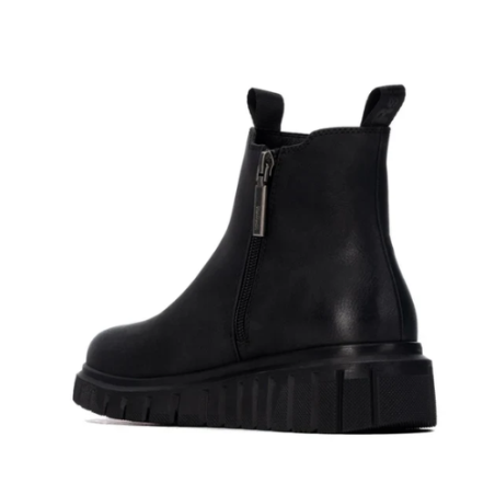 Refresh 176082 Stivaletti Donna Platform Con Zip Laterale Nero