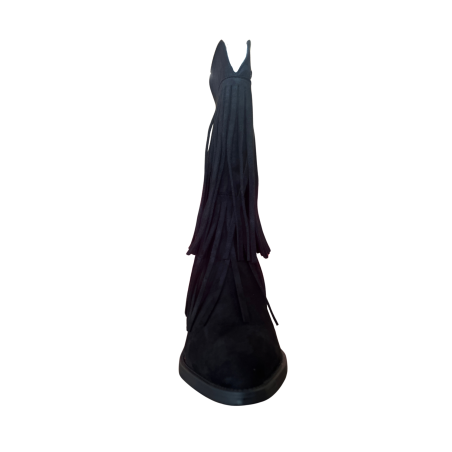 Gold & Gold FE32 Texano Donna Tacco Medio Con Zip Laterale Nero