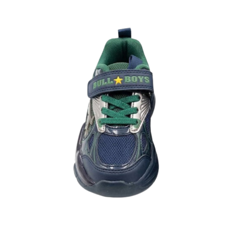 Bull Boys  DNAR5278B00 URAGANO REX Sneakers Bambino Con Strappo e Lacci Elastici Blu-Verde