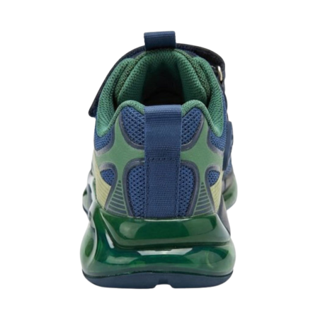 Bull Boys  DNAR5278B00 URAGANO REX Sneakers Bambino Con Strappo e Lacci Elastici Blu-Verde