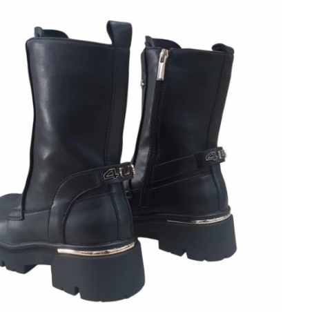 Paciotti 4US 4BX295 Stivaletto Donna con Zip Frontale Black