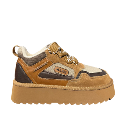 Paciotti 4US BV320  Scarpa Stivaletto Mammut Stringata Platform Donna Cuoio
