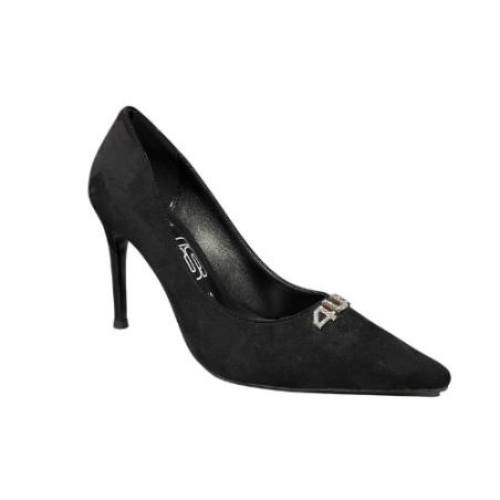 Paciotti 4US 4K2659 Décolleté Donna Scamosciata Tacco Alto  Black