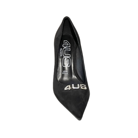 Paciotti 4US 4K2659 Décolleté Donna Scamosciata Tacco Alto  Black