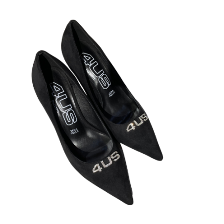 Paciotti 4US 4K2659 Décolleté Donna Scamosciata Tacco Alto  Black