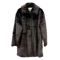 BLASH BS2740012 Capospalla Donna di Pelliccia Monopetto Cioccolato