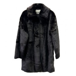 BLASH BS2740012 Capospalla Donna di Pelliccia Monopetto Nero