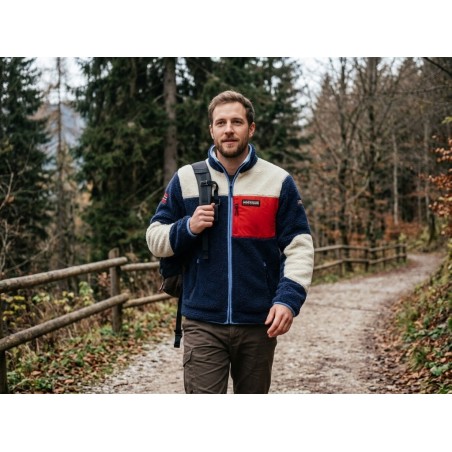 Napapijri NP0A8AZUM6E1 YUPIK FZ 5 Giacca Uomo Sherpa Multicolor