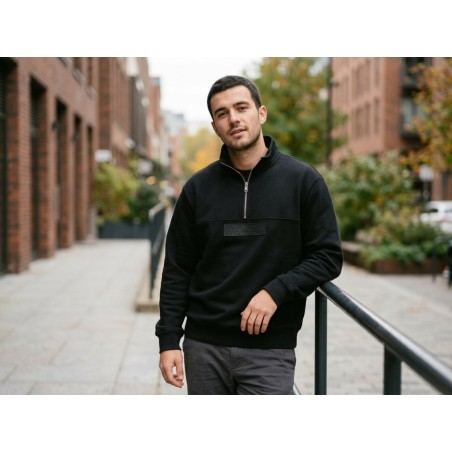 Napapijri NP0A8B339411 B-BOX LOGO HZ Felpa Da Uomo Con Mezza Zip Black