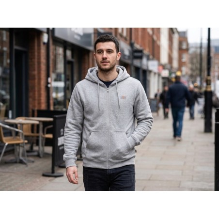 Dickies DK0A4XD3HG01 OAKPORT ZIP HOODIE Felpa Uomo Con Cappuccio Grigio