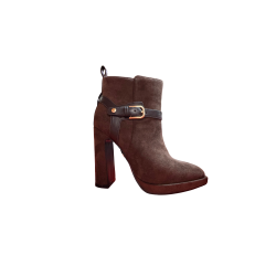 Laura Biagiotti 9968 Stivaletto Donna Con Fibbia Zip Laterale Marrone