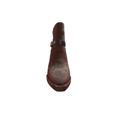 Laura Biagiotti 9968 Stivaletto Donna Con Fibbia Zip Laterale Marrone