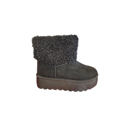 Laura Biagiotti 9856 Stivaletto Platform Donna Eco Pelliccia Nero