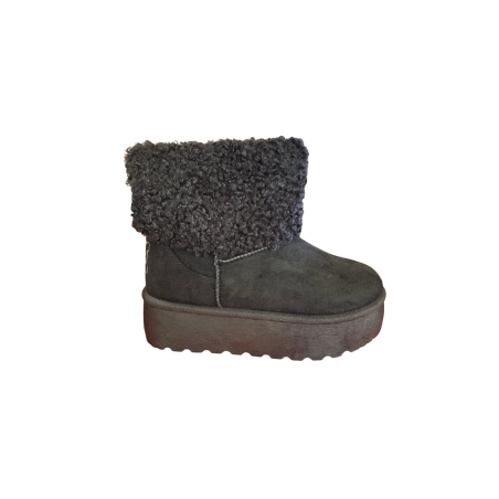 Laura Biagiotti 9856 Stivaletto Platform Donna Eco Pelliccia Nero
