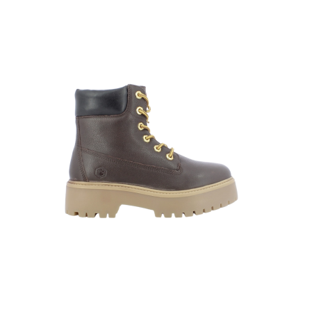 Lumberjack Ersilia 102693970 Anfibio Donna In Vera Pelle Marrone
