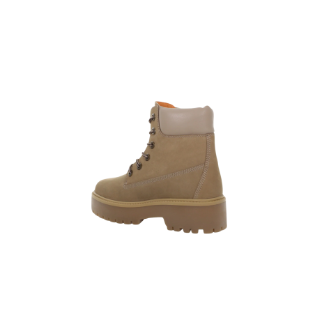 Lumberjack Ersilia 102693974 Anfibio Donna In Vera Pelle Taupe