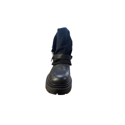 Gold & Gold FH05 Stivaletto Donna Con Tacco Basso Nero 2