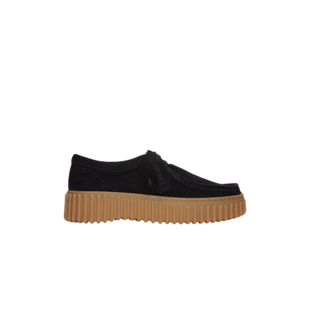 CLARKS Tothill Bee 26172044 Mocassino Donna In Vera Pelle Con Lacci Nero