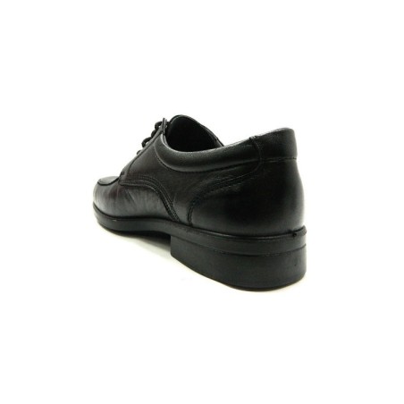 LUISETTI 26851 Scarpe Uomo Stringate in Vera Pelle Nero