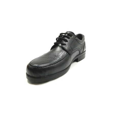 LUISETTI 26851 Scarpe Uomo Stringate in Vera Pelle Nero