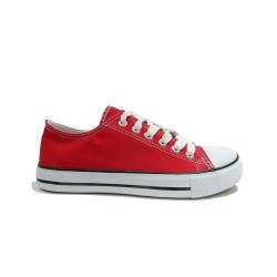 QUEEN HELENA X17-36 Scarpe Donna Sneakers Stringate Rosso 