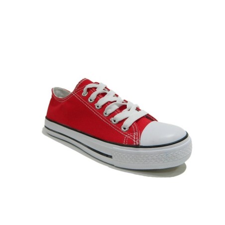 QUEEN HELENA X17-36 Scarpe Donna Sneakers Stringate Rosso 