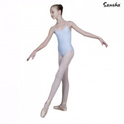 SANSHA E506 Angela Body Danza in Microfibra Celeste