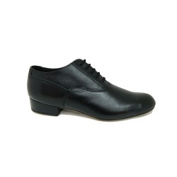 SANSHA Mariano BM10091 Scarpe da Ballo Uomo in Vera Pelle Nero