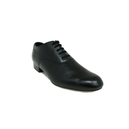 SANSHA Mariano BM10091 Scarpe da Ballo Uomo in Vera Pelle Nero