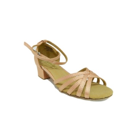 SANSHA Marina BK13056 Scarpe da Ballo Bambina Sandali Tacco 3,5 cm Light Tan 