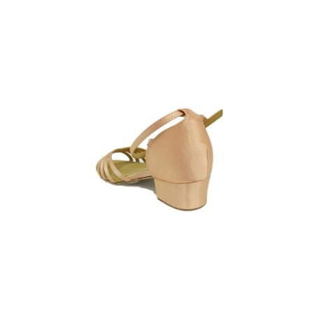 SANSHA Marina BK13056 Scarpe da Ballo Bambina Sandali Tacco 3,5 cm Light Tan 