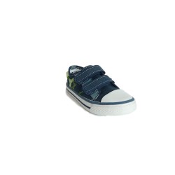 Canguro C60161 Scarpe Bambino Sneakers Low con Strappi in Tela Blu 2