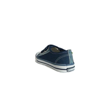Canguro C60161 Scarpe Bambino Sneakers Low con Strappi in Tela Blu