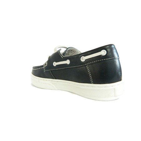 Lumberjack Seattle SB28704 Scarpe Bambino Mocassini Stringati Vera Pelle Blu