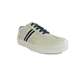 Lumberjack Seattle SB28705 Scarpe Bambino Sneakers Vera Pelle Bianco 2