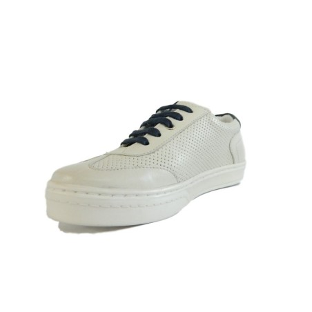 Lumberjack Seattle SB28705 Scarpe Bambino Sneakers Vera Pelle Bianco